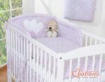 Bedding 3-Pc 120x90 - Hearts Meadow Pink