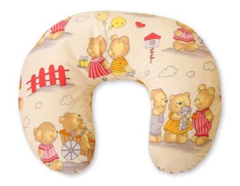 Pillow Croissant Pillow for Nursing Bean Pillow+Removable Cover - Bear Birthday