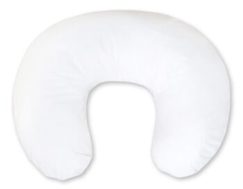 Pillow Croissant Pillow for Nursing Bean Pillow+Removable Cover - White