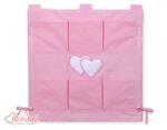 Organizer with Pockets- Hearts Pink