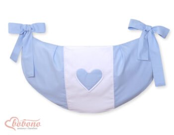 Organizer- Bag for Toys- Hanging Hearts Blue