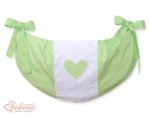 Organizer- Bag for Toys- Hearts Green