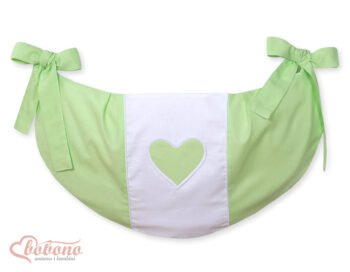 Organizer- Bag for Toys- Hearts Green