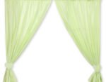 Curtains for Children Room- Hanging Hearts Green