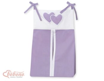 Organizer- Bag for Diapers- Hearts Purple