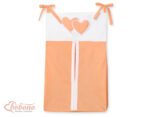 Organizer- Bag for Diapers- Hanging Hearts Peach