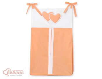 Organizer- Bag for Diapers- Hanging Hearts Peach