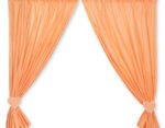 Curtains for Children Room- Hanging Hearts Peach