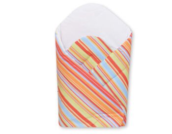 Baby Wrap with Stiffening- Basic Stripes Pomranczowe