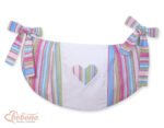 Organizer- Bag for Toys- Hearts Stripes Purple
