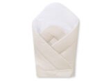 Baby Wrap Stiffened- Hanging Hearts Dots for Beige