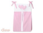 Organizer- Bag for Diapers- Hanging Hearts Dots for Pink