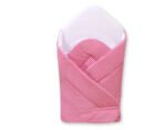 Baby Wrap for Babies 2x1 Soft and Stiffened Fastened - Houndstooth Dark Pink