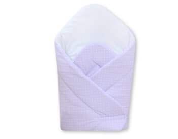 Baby Wrap Stiffened- Hanging Hearts Dots for Purple
