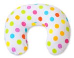 Pillow Croissant Pillow for Nursing Bean Pillow+Removable Cover - Polka Dots Light for White Background