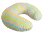 Pillow Croissant Pillow for Nursing Bean Pillow+Removable Cover - Stripes Teczowe