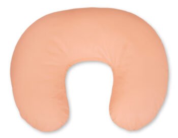 Pillow Croissant Pillow for Nursing Bean Pillow+Removable Cover - Peach