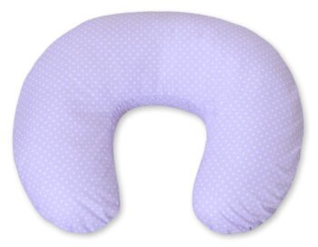Pillow Croissant Pillow for Nursing Bean Pillow+Removable Cover - Dots for Purple