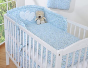 Bedding 2-Pc 120x90 - Hearts Meadow Blue