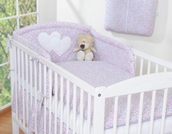 Bedding 2-Pc 120x90 - Hearts Meadow Pink