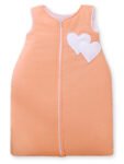 Sleeping Bag for Children Cotton M 6-12 Months TOG 2.5 All-Season Insulated Hearts Peach