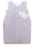 Sleeping Bag for Children Cotton M 6-12 Months TOG 2.5 All-Season Insulated Hearts Meadow Pink