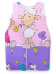 Sleeping Bag for Children Cotton M 6-12 Months TOG 2.5 All-Season Insulated Lambs Purple-Pink