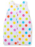 Sleeping Bag for Children Cotton M 6-12 Months TOG 2.5 All-Season Insulated Polka Dots Colourful