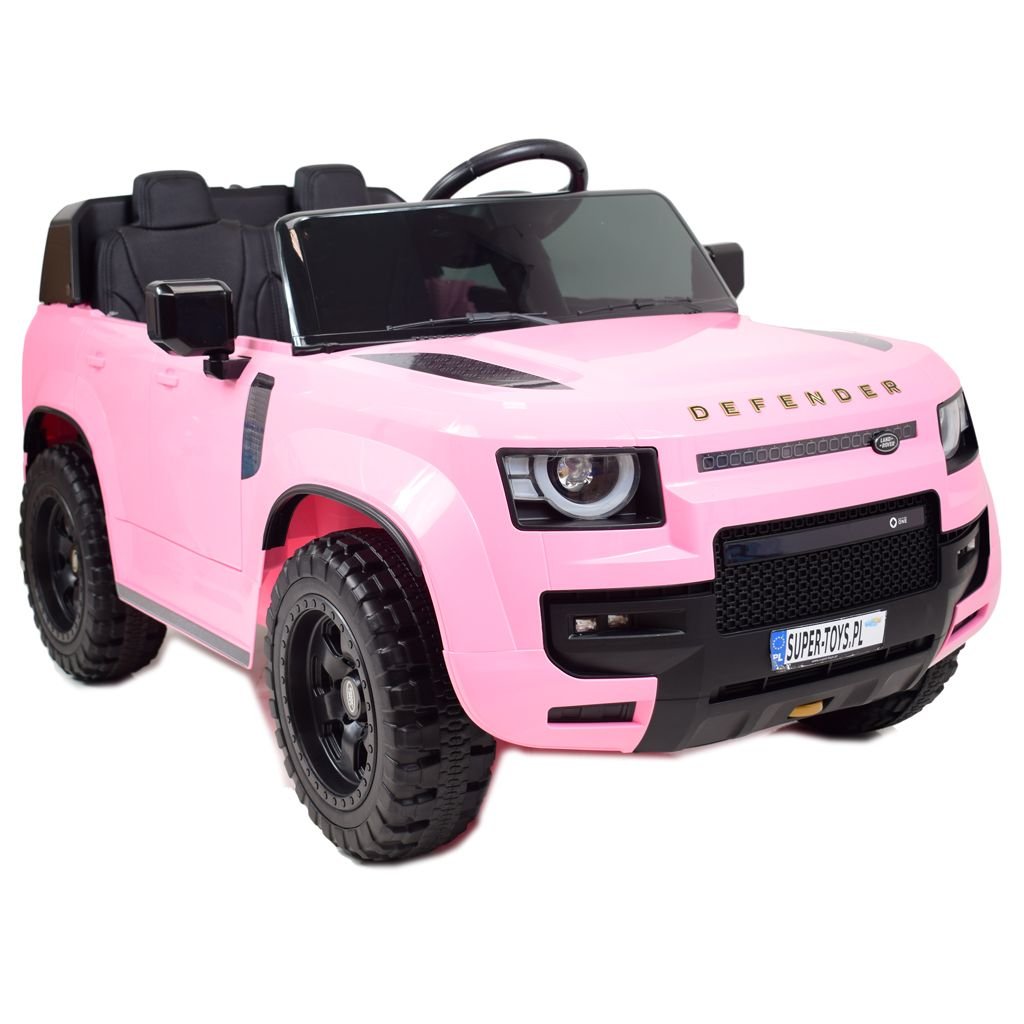 Pink 24V Land Rover Defender ride-on