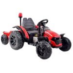 Tractor 12V "Truck" with trailer and beacon (remote, soft tyres)