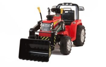 Strong tractor 12V with digger bucket (remote, 2 speeds)