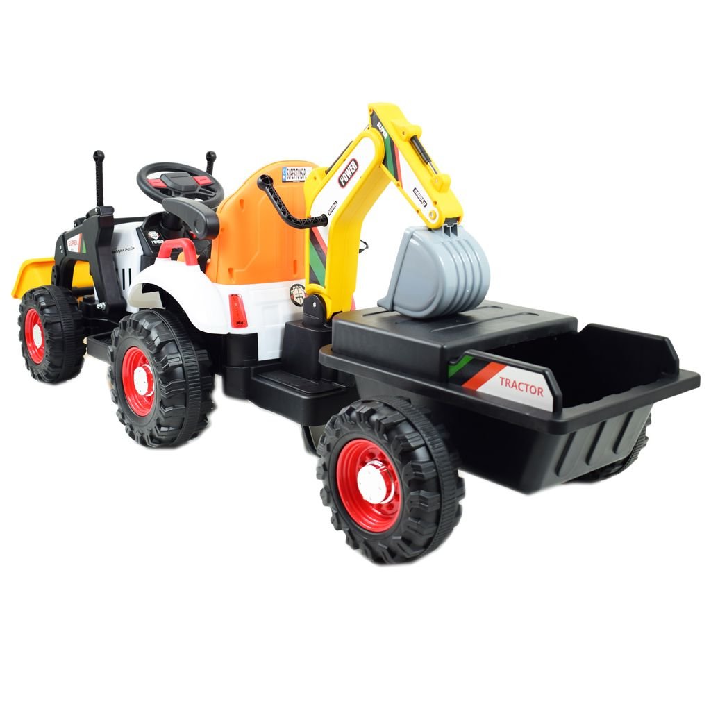 12-white-1024-2.jpg Tractor 12V with loader, digger and trailer