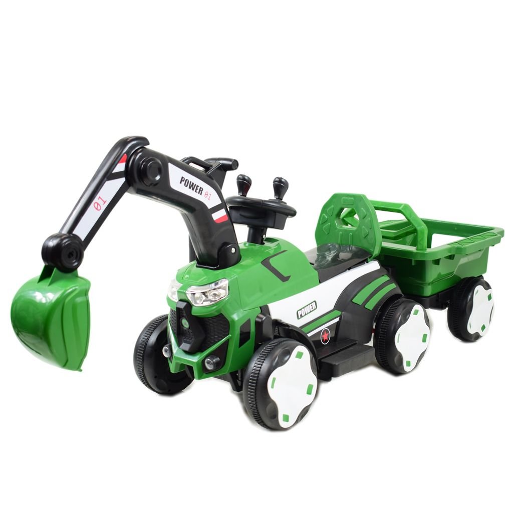 3-green-1024-2.jpg Digger 6V with bucket and tipping trailer
