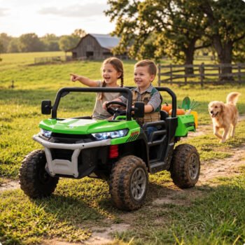 AgriBuddy With Rear Tipper 12V Electric Ride On Buggy Green