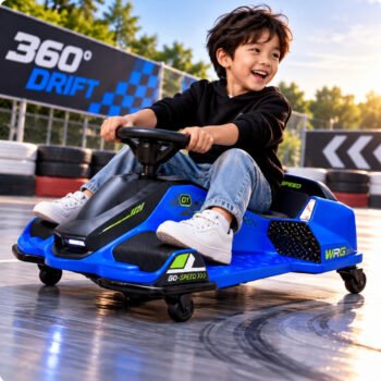 Drift Rider 360 24V Electric Go Kart Blue