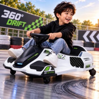 Drift Rider 360 24V Electric Go Kart White