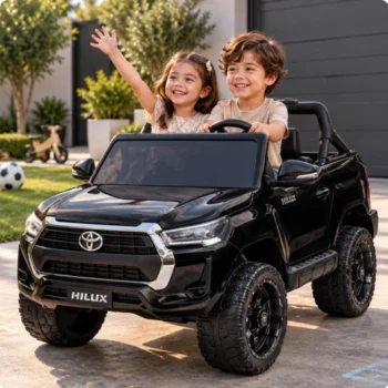 Toyota Hilux 12V Electric Ride On Jeep Black