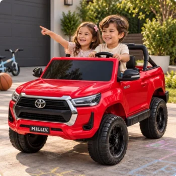 Toyota Hilux 12V Electric Ride On Jeep Red