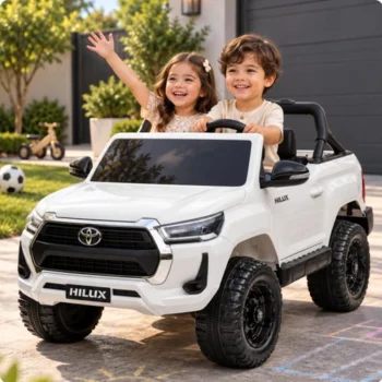 Toyota Hilux 12V Electric Ride On Jeep White